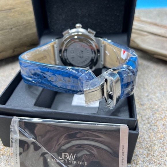 JBW Saxon JB-6101L-10B 10 Year Quartz Mens Watch With 16 Diamonds ( 0.16 ctw) - Picture 5 of 7